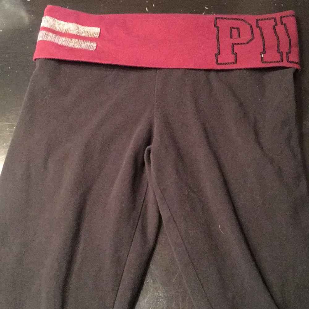 Pink yoga pants